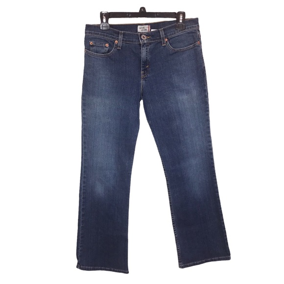 Vintage Levi Strauss and Co Dark Wash Boot Cut Denim Jeans Size 9S or 28/30 - Picture 1 of 12